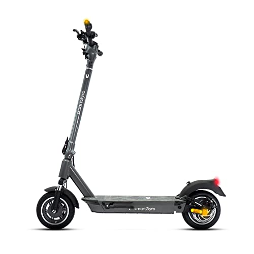 smartGyro K2 Titán C - Patinete Eléctrico 48V, Batería 13.000 mAh, Autonomía 50Km, Ruedas de 10' Neumáticas Tubeless, Suspensiones, Triple Frenada, Intermitentes, Certificado DGT, Segunda Generación